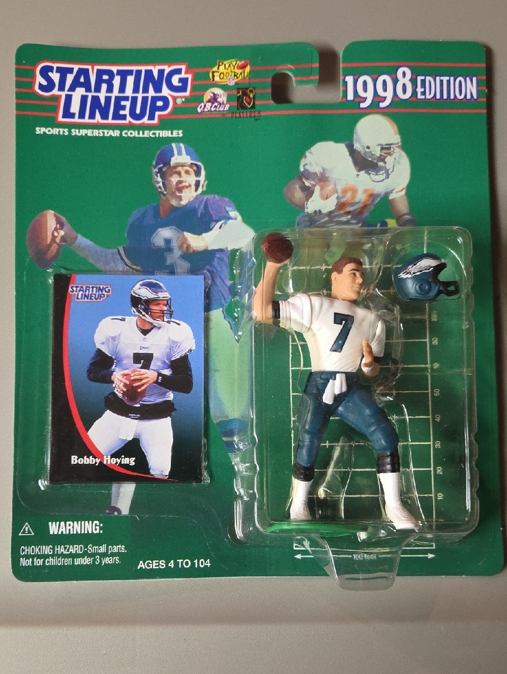 Starting Lineup Bobby Hoying Football Action Figure - Green/Blue